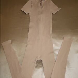 Super Sculpt Stone Ribbed Jumpsuit